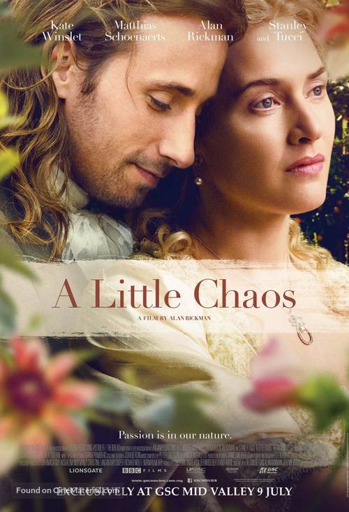 A Little Chaos - Malaysian Movie Poster