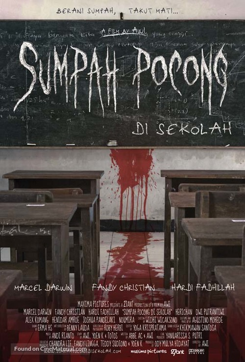 Sumpah pocong di sekolah - Indonesian Movie Poster