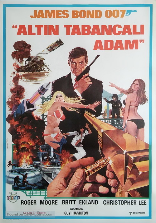 The Man With The Golden Gun - Turkish Movie Poster
