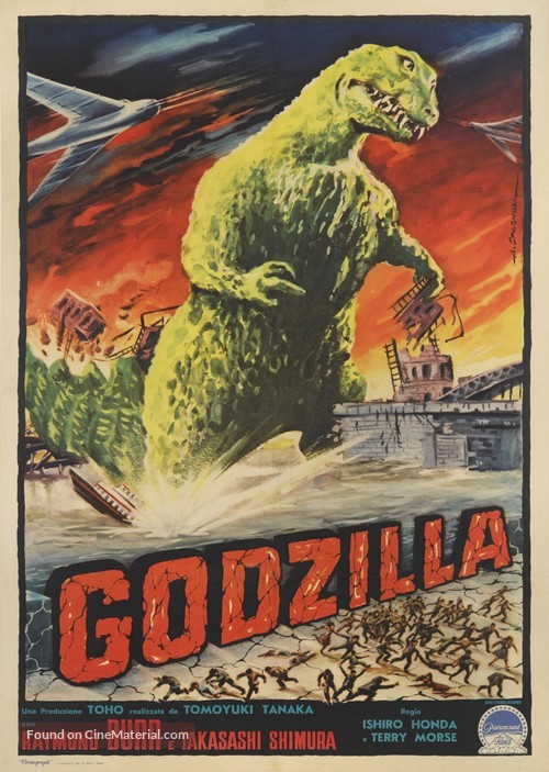 Godzilla, King of the Monsters! - Italian Movie Poster