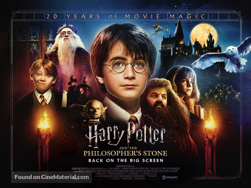 Harry Potter and the Philosopher&#039;s Stone - British Re-release movie poster