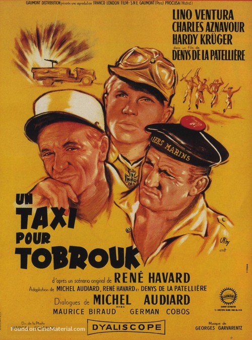Un taxi pour Tobrouk - French Movie Poster