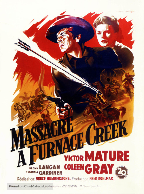 Fury at Furnace Creek - French Movie Poster