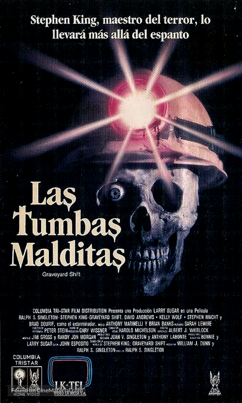 Graveyard Shift - Argentinian VHS movie cover