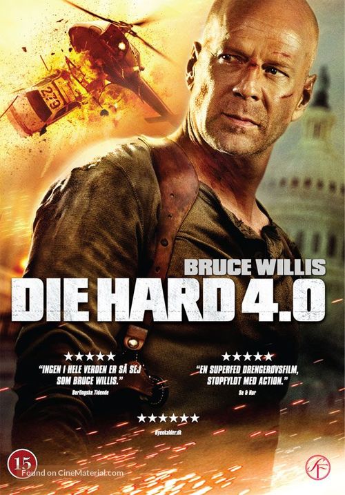 Live Free or Die Hard - Danish poster