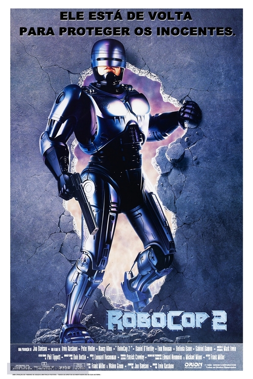 RoboCop 2 - Brazilian Movie Poster