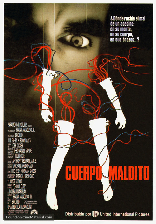 Body Parts - Spanish Movie Poster