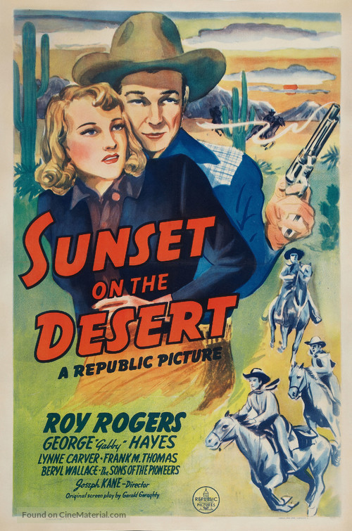 Sunset on the Desert - Movie Poster