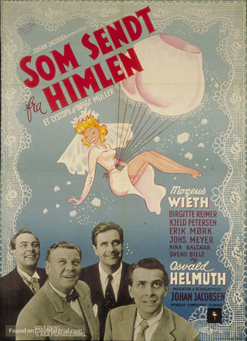 Som sendt fra himlen - Danish Movie Poster