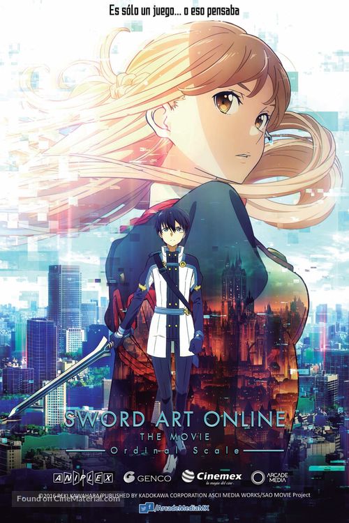 Gekijo-ban Sword Art Online: Ordinal Scale - Mexican Movie Poster