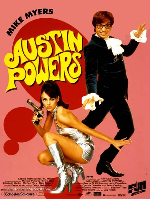 Austin Powers: International Man of Mystery - French Movie Poster
