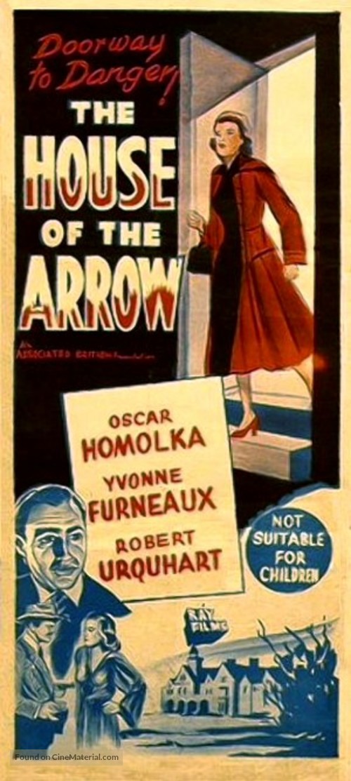 The House of the Arrow - Australian Movie Poster