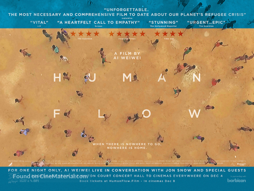 Human Flow - British Movie Poster