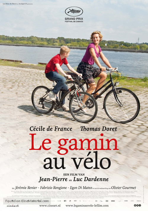 Le gamin au v&eacute;lo - Dutch Movie Poster