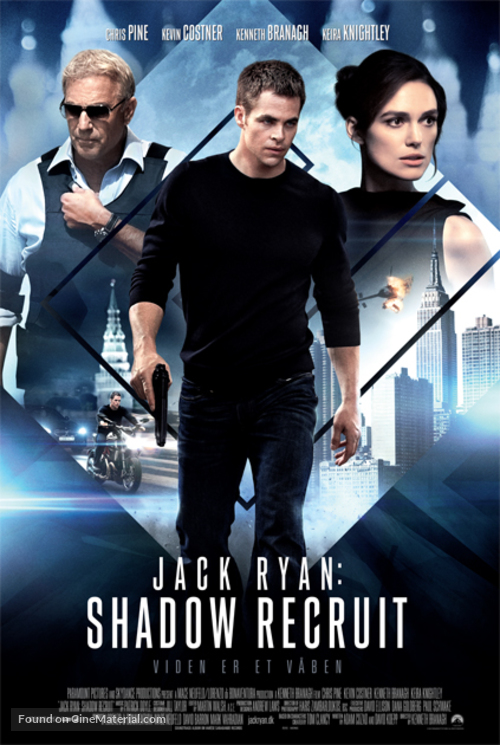 Jack Ryan: Shadow Recruit - Danish Movie Poster
