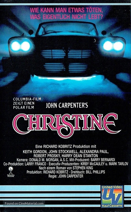 Christine - German VHS movie cover