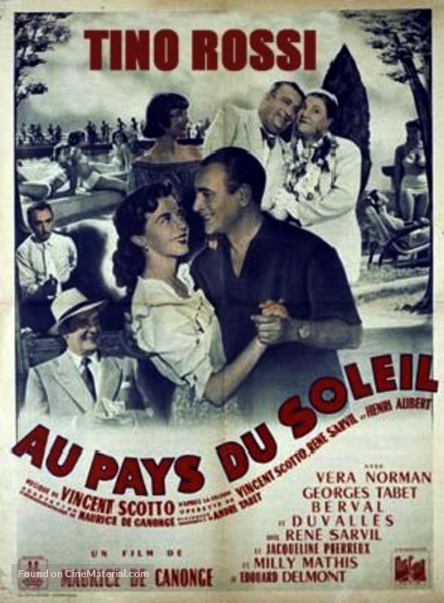 Au pays du soleil - French Movie Poster