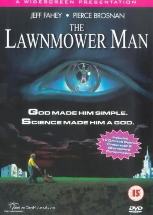 The Lawnmower Man - British DVD movie cover