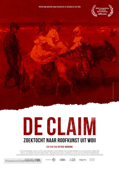 The Claim in Search of Stolen Art of WWII - Dutch Movie Poster