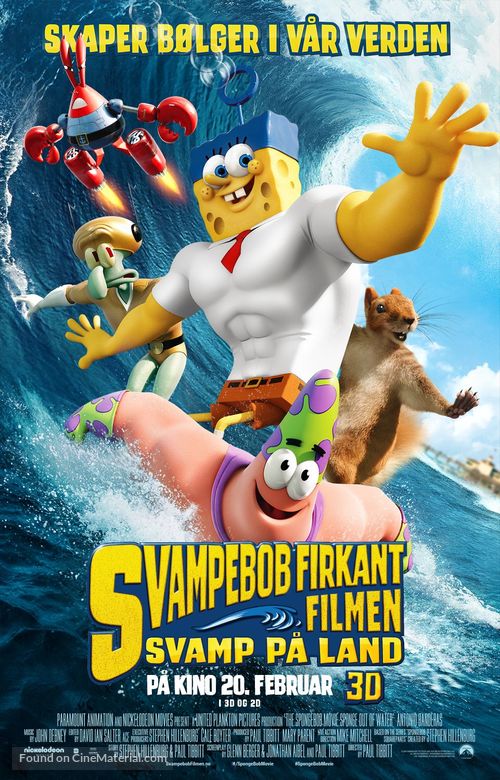 The SpongeBob Movie: Sponge Out of Water - Norwegian Movie Poster