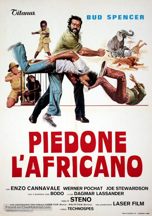 Piedone l&#039;africano - Italian Movie Poster