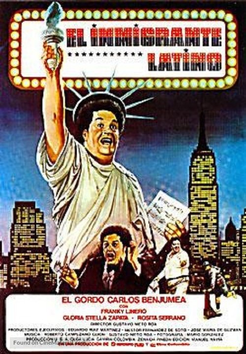 El inmigrante latino - Colombian Movie Poster