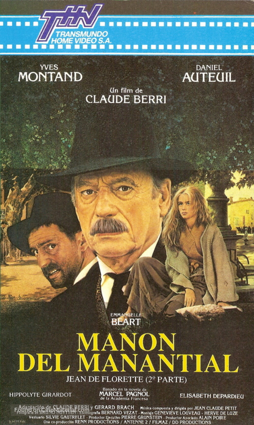 Manon des sources - Argentinian VHS movie cover