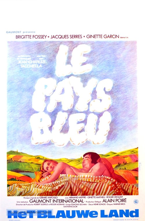 Le pays bleu - Belgian Movie Poster