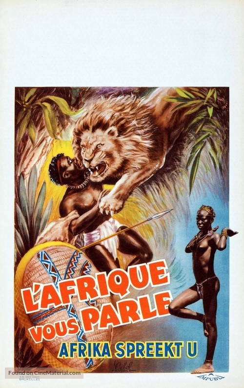 Africa Speaks! - Belgian Movie Poster