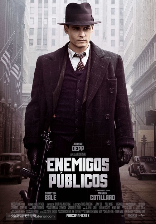 Public Enemies - Spanish Movie Poster