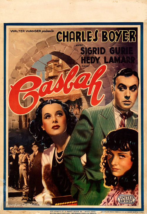 Casbah - Belgian Movie Poster