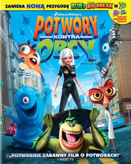 Monsters vs. Aliens - Polish Movie Cover