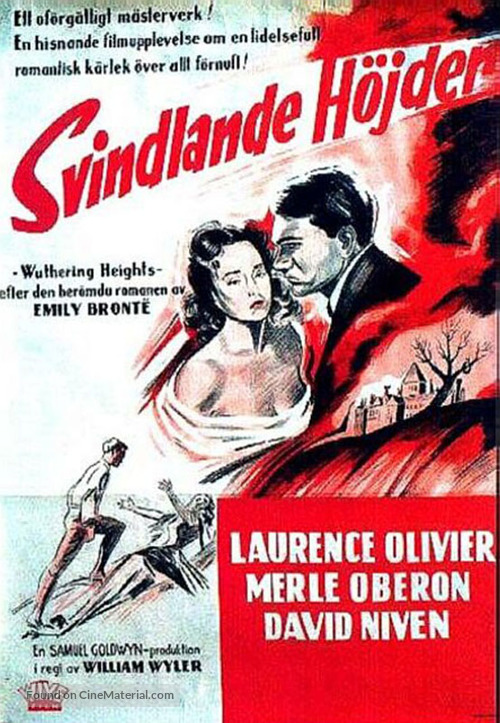 Wuthering Heights - Swedish Movie Poster