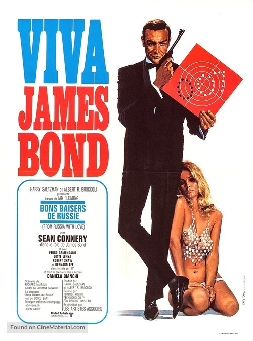 From Russia with Love - French Re-release movie poster