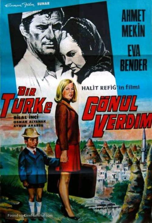 Bir T&uuml;rk&#039;e g&ouml;n&uuml;l verdim - Turkish Movie Poster