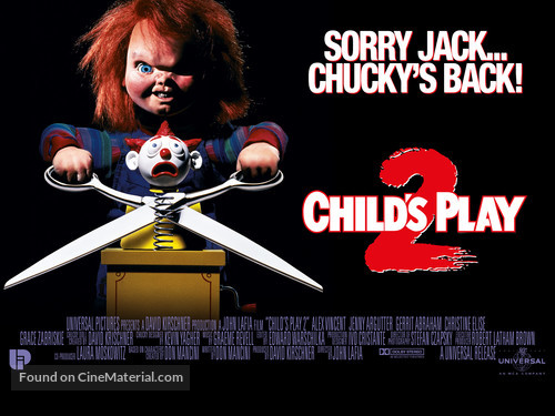 Child&#039;s Play 2 - British Movie Poster