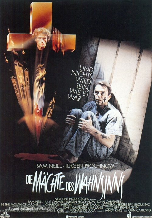 In the Mouth of Madness - German Movie Poster