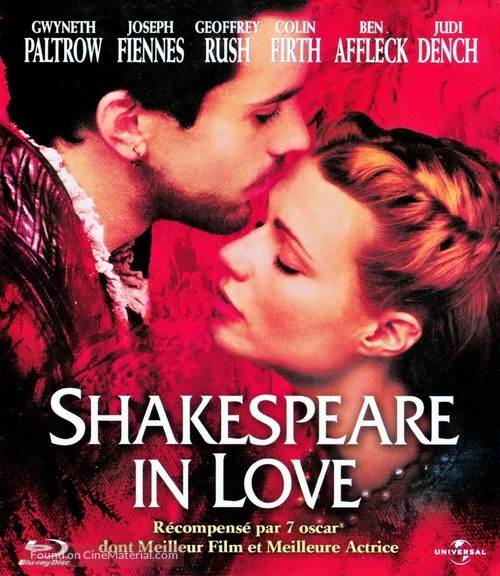 Shakespeare In Love - French Blu-Ray movie cover