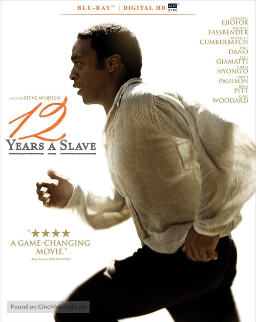 12 Years a Slave - Blu-Ray movie cover