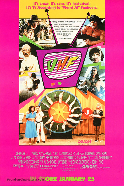 UHF - Video release movie poster