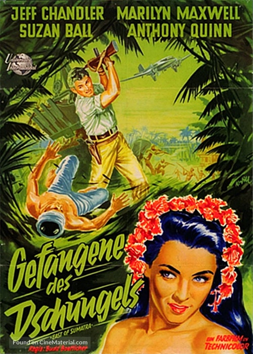 East of Sumatra - German Movie Poster