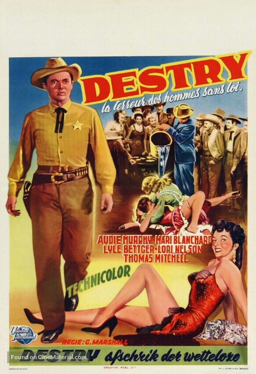 Destry - Belgian Movie Poster