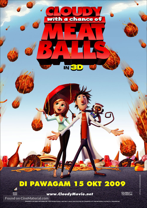 Cloudy with a Chance of Meatballs - Movie Poster