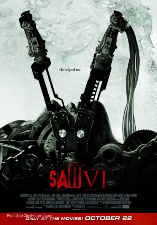 Saw VI - New Zealand Movie Poster