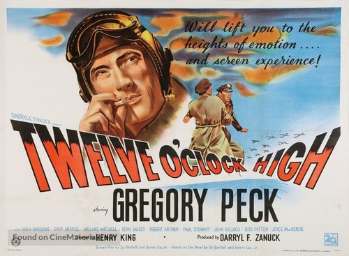 Twelve O&#039;Clock High - British Theatrical movie poster