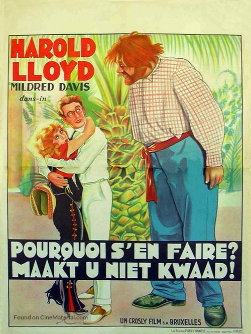 Why Worry? - Belgian Movie Poster