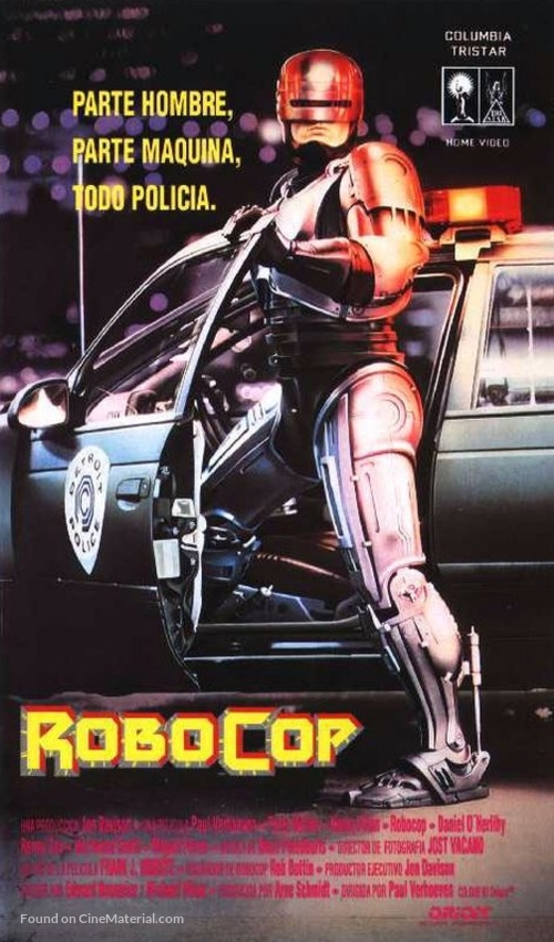 RoboCop - Spanish VHS movie cover