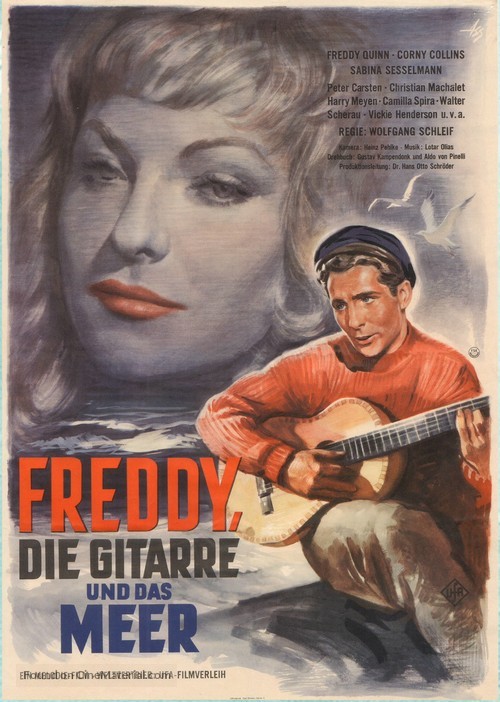 Freddy, die Gitarre und das Meer - German Movie Poster