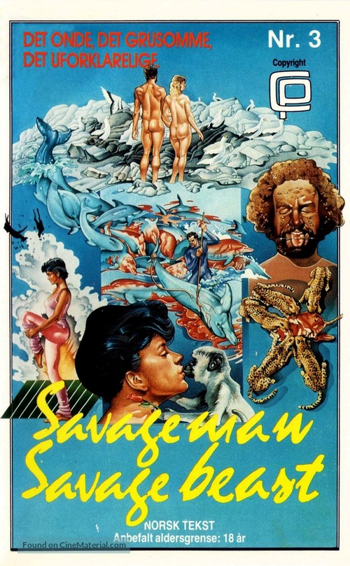 Ultime grida dalla savana - Norwegian VHS movie cover