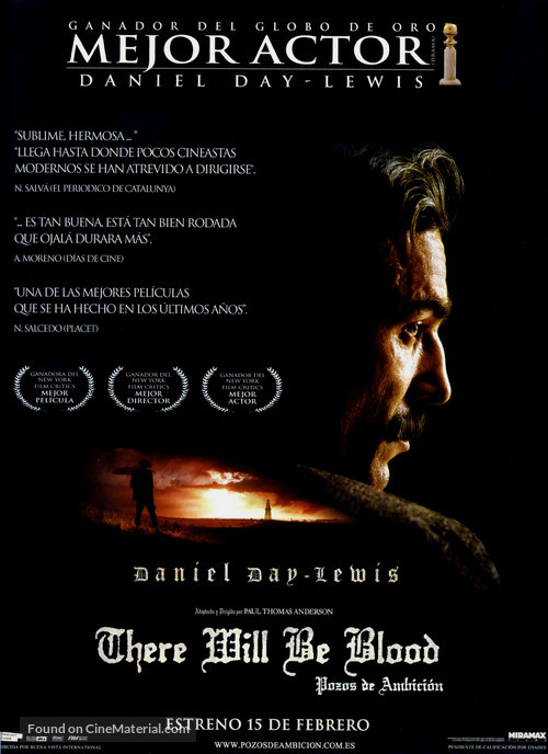 There Will Be Blood - Spanish Movie Poster